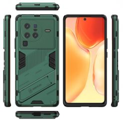 Lacné Kryty | Odolný Kryt Punk armor case zelený – Vivo X80 Pro | Lacné Kryty