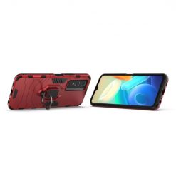 Lacné Kryty | Odolný kryt Ring Armor červený – Vivo Y76 5G | Lacné Kryty