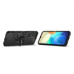 Lacné Kryty | Odolný kryt Ring Armor čierny – Vivo Y76 5G | Lacné Kryty