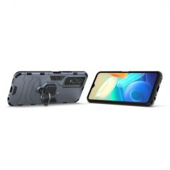 Lacné Kryty | Odolný kryt Ring Armor modrý – Vivo Y76 5G | Lacné Kryty