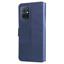 Lacné Kryty | Peňaženkové puzdro Classic Leather case modré – Vivo Y55 5G | Lacné Kryty