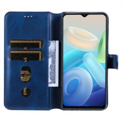 Lacné Kryty | Peňaženkové puzdro Classic Leather case modré – Vivo Y55 5G | Lacné Kryty