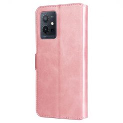 Lacné Kryty | Peňaženkové puzdro Classic Leather case ružové – Vivo Y55 5G | Lacné Kryty