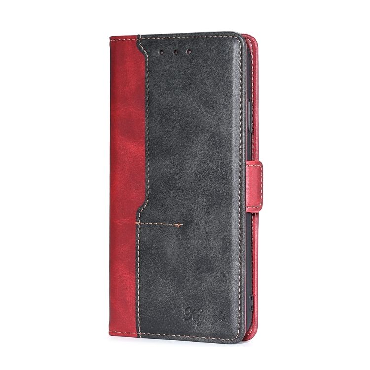 Peňaženkové puzdro Contrast Color Case červeno-čierne – Motorola Moto G52 / G82 5G
