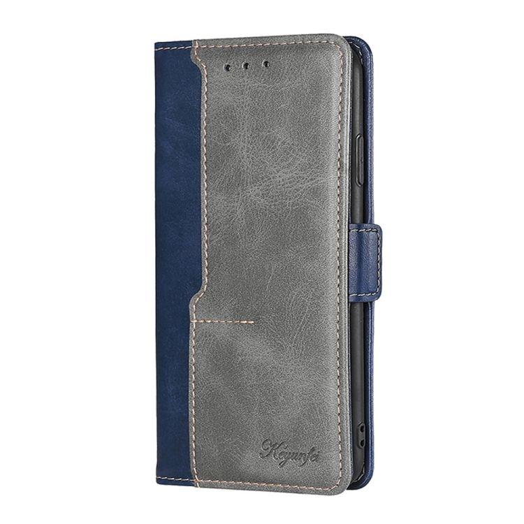 Peňaženkové puzdro Contrast Color Case modro-sivé – Motorola Moto G52 / G82 5G