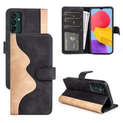 Peňaženkové puzdro Dual Wavy Case čierne – Samsung Galaxy M13 | Lacné Kryty Lacné Kryty | Peňaženkové puzdro Dual Wavy Case čierne – Samsung Galaxy M13 | Lacné Kryty