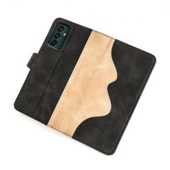 Peňaženkové puzdro Dual Wavy Case čierne – Samsung Galaxy M13 | Lacné Kryty Lacné Kryty | Peňaženkové puzdro Dual Wavy Case čierne – Samsung Galaxy M13 | Lacné Kryty