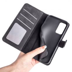 Peňaženkové puzdro Dual Wavy Case čierne – Samsung Galaxy M13 | Lacné Kryty Lacné Kryty | Peňaženkové puzdro Dual Wavy Case čierne – Samsung Galaxy M13 | Lacné Kryty