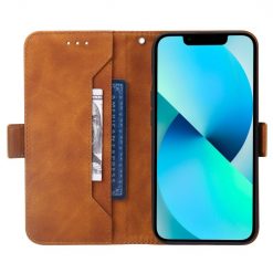 Lacné Kryty | Peňaženkové puzdro Geometric hnedé – Samsung Galaxy A53 5G | Lacné Kryty