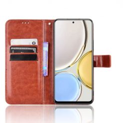 Lacné Kryty | Peňaženkové puzdro Grand case hnedé – Honor Magic 4 Lite | Lacné Kryty