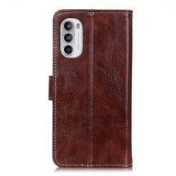 Lacné Kryty | Peňaženkové puzdro Grand case hnedé – Motorola Moto G52 / G82 5G | Lacné Kryty