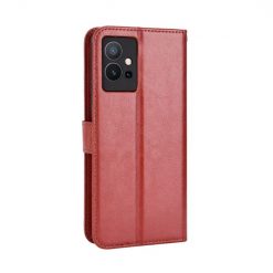 Lacné Kryty | Peňaženkové puzdro Grand case hnedé – Vivo Y55 5G | Lacné Kryty