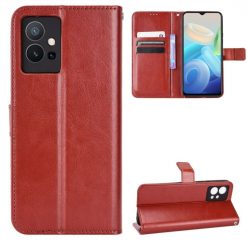 Lacné Kryty | Peňaženkové puzdro Grand case hnedé – Vivo Y55 5G | Lacné Kryty