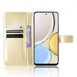 Lacné Kryty | Peňaženkové puzdro Grand case zlaté – Honor Magic 4 Lite | Lacné Kryty