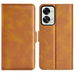Lacné Kryty | Peňaženkové puzdro Magnetic fresh case hnedé – OnePlus Nord 2T 5G | Lacné Kryty