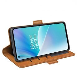 Lacné Kryty | Peňaženkové puzdro Magnetic fresh case hnedé – OnePlus Nord 2T 5G | Lacné Kryty