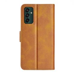 Lacné Kryty | Peňaženkové puzdro Magnetic fresh case hnedé – Samsung Galaxy M13 | Lacné Kryty