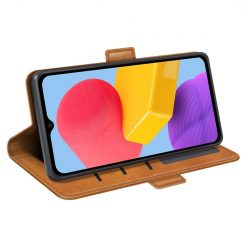 Lacné Kryty | Peňaženkové puzdro Magnetic fresh case hnedé – Samsung Galaxy M13 | Lacné Kryty