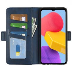 Peňaženkové puzdro Magnetic fresh case modré – Samsung Galaxy M13 | Lacné Kryty Lacné Kryty | Peňaženkové puzdro Magnetic fresh case modré – Samsung Galaxy M13 | Lacné Kryty
