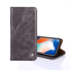 Peňaženkové puzdro Non-magnetic Retro Case sivé – Motorola Moto G52 / G82 5G | Lacné Kryty Lacné Kryty | Peňaženkové puzdro Non-magnetic Retro Case sivé – Motorola Moto G52 / G82 5G | Lacné Kryty