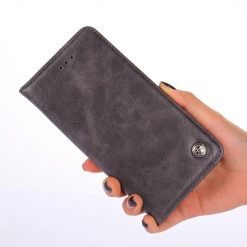 Peňaženkové puzdro Non-magnetic Retro Case sivé – Motorola Moto G52 / G82 5G | Lacné Kryty Lacné Kryty | Peňaženkové puzdro Non-magnetic Retro Case sivé – Motorola Moto G52 / G82 5G | Lacné Kryty