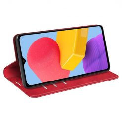 Lacné Kryty | Peňaženkové puzdro Posh magnetic case červené – Samsung Galaxy M13 | Lacné Kryty