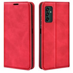 Lacné Kryty | Peňaženkové puzdro Posh magnetic case červené – Samsung Galaxy M13 | Lacné Kryty