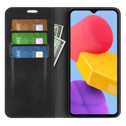 Lacné Kryty | Peňaženkové puzdro Posh magnetic case čierne – Samsung Galaxy M13 | Lacné Kryty