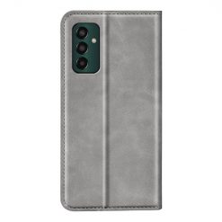 Lacné Kryty | Peňaženkové puzdro Posh magnetic case sivé – Samsung Galaxy M13 | Lacné Kryty