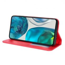 Lacné Kryty | Peňaženkové puzdro Retro Leather červené – Motorola Moto G52 / G82 5G | Lacné Kryty