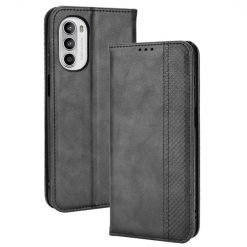Peňaženkové puzdro Retro Leather čierne – Motorola Moto G52 / G82 5G | Lacné Kryty Lacné Kryty | Peňaženkové puzdro Retro Leather čierne – Motorola Moto G52 / G82 5G | Lacné Kryty