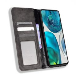 Peňaženkové puzdro Retro Leather čierne – Motorola Moto G52 / G82 5G | Lacné Kryty Lacné Kryty | Peňaženkové puzdro Retro Leather čierne – Motorola Moto G52 / G82 5G | Lacné Kryty
