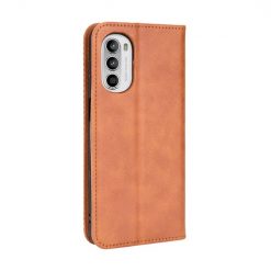 Peňaženkové puzdro Retro Leather hnedé – Motorola Moto G52 / G82 5G | Lacné Kryty Lacné Kryty | Peňaženkové puzdro Retro Leather hnedé – Motorola Moto G52 / G82 5G | Lacné Kryty