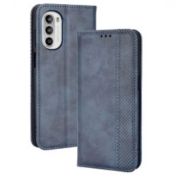 Peňaženkové puzdro Retro Leather modré – Motorola Moto G52 / G82 5G | Lacné Kryty Lacné Kryty | Peňaženkové puzdro Retro Leather modré – Motorola Moto G52 / G82 5G | Lacné Kryty