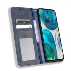 Peňaženkové puzdro Retro Leather modré – Motorola Moto G52 / G82 5G | Lacné Kryty Lacné Kryty | Peňaženkové puzdro Retro Leather modré – Motorola Moto G52 / G82 5G | Lacné Kryty