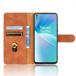 Lacné Kryty | Peňaženkové puzdro Solid hnedé – OnePlus Nord 2T 5G | Lacné Kryty