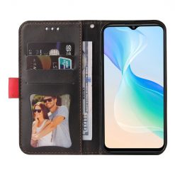 Peňaženkové puzdro Stitching čierno-červené – Vivo Y76 5G | Lacné Kryty Lacné Kryty | Peňaženkové puzdro Stitching čierno-červené – Vivo Y76 5G | Lacné Kryty