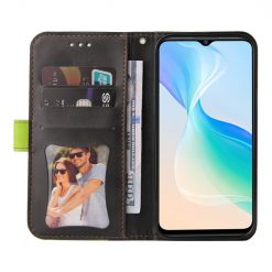 Lacné Kryty | Peňaženkové puzdro Stitching čierno-zelené – Vivo Y76 5G | Lacné Kryty