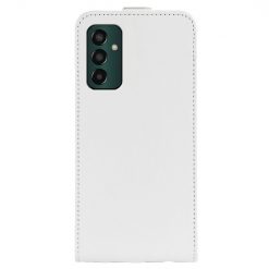 Lacné Kryty | Vyklápacie puzdro Vertical flip case biele – Samsung Galaxy M13 | Lacné Kryty