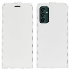 Lacné Kryty | Vyklápacie puzdro Vertical flip case biele – Samsung Galaxy M13 | Lacné Kryty