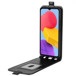 Lacné Kryty | Vyklápacie puzdro Vertical flip case čierne – Samsung Galaxy M13 | Lacné Kryty