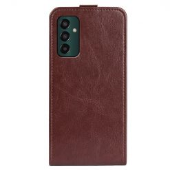 Vyklápacie puzdro Vertical flip case hnedé – Samsung Galaxy M13 | Lacné Kryty Lacné Kryty | Vyklápacie puzdro Vertical flip case hnedé – Samsung Galaxy M13 | Lacné Kryty