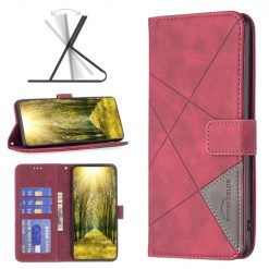 Knižkové puzdro Rhombus červené – Motorola Moto E32 / E32s | Lacné Kryty Lacné Kryty | Knižkové puzdro Rhombus červené – Motorola Moto E32 / E32s | Lacné Kryty