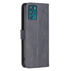 Knižkové puzdro Rhombus čierne – Motorola Moto G42 | Lacné Kryty Lacné Kryty | Knižkové puzdro Rhombus čierne – Motorola Moto G42 | Lacné Kryty