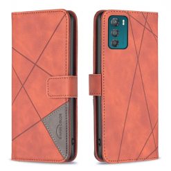 Knižkové puzdro Rhombus hnedé – Motorola Moto G42 | Lacné Kryty Lacné Kryty | Knižkové puzdro Rhombus hnedé – Motorola Moto G42 | Lacné Kryty
