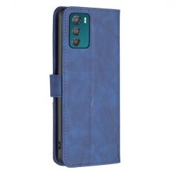 Lacné Kryty | Knižkové puzdro Rhombus modré – Motorola Moto G42 | Lacné Kryty