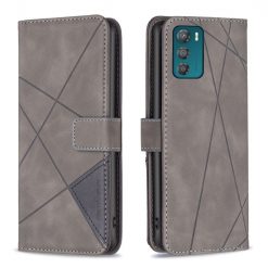Lacné Kryty | Knižkové puzdro Rhombus sivé – Motorola Moto G42 | Lacné Kryty