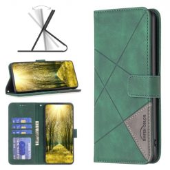 Knižkové puzdro Rhombus zelené – Motorola Moto E32 / E32s | Lacné Kryty Lacné Kryty | Knižkové puzdro Rhombus zelené – Motorola Moto E32 / E32s | Lacné Kryty