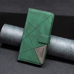 Knižkové puzdro Rhombus zelené – Motorola Moto E32 / E32s | Lacné Kryty Lacné Kryty | Knižkové puzdro Rhombus zelené – Motorola Moto E32 / E32s | Lacné Kryty