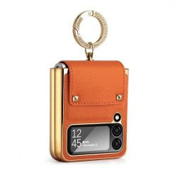 Lacné Kryty | Kryt Color Skin Case oranžový – Samsung Galaxy Z Flip 4 | Lacné Kryty